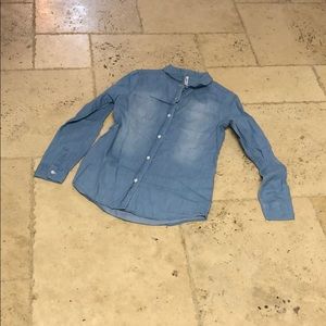 Fab kids chambray button up shirt XXL